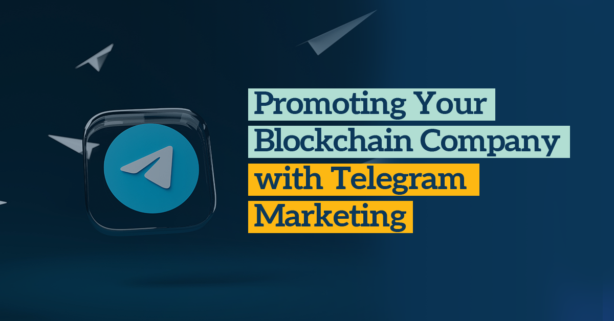 Telegram logo promote blockchain company